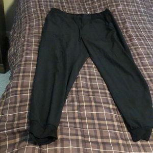 Women black scrub joggers